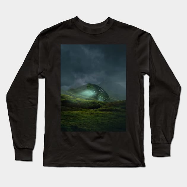 Misty UFO Long Sleeve T-Shirt by Shaheen01